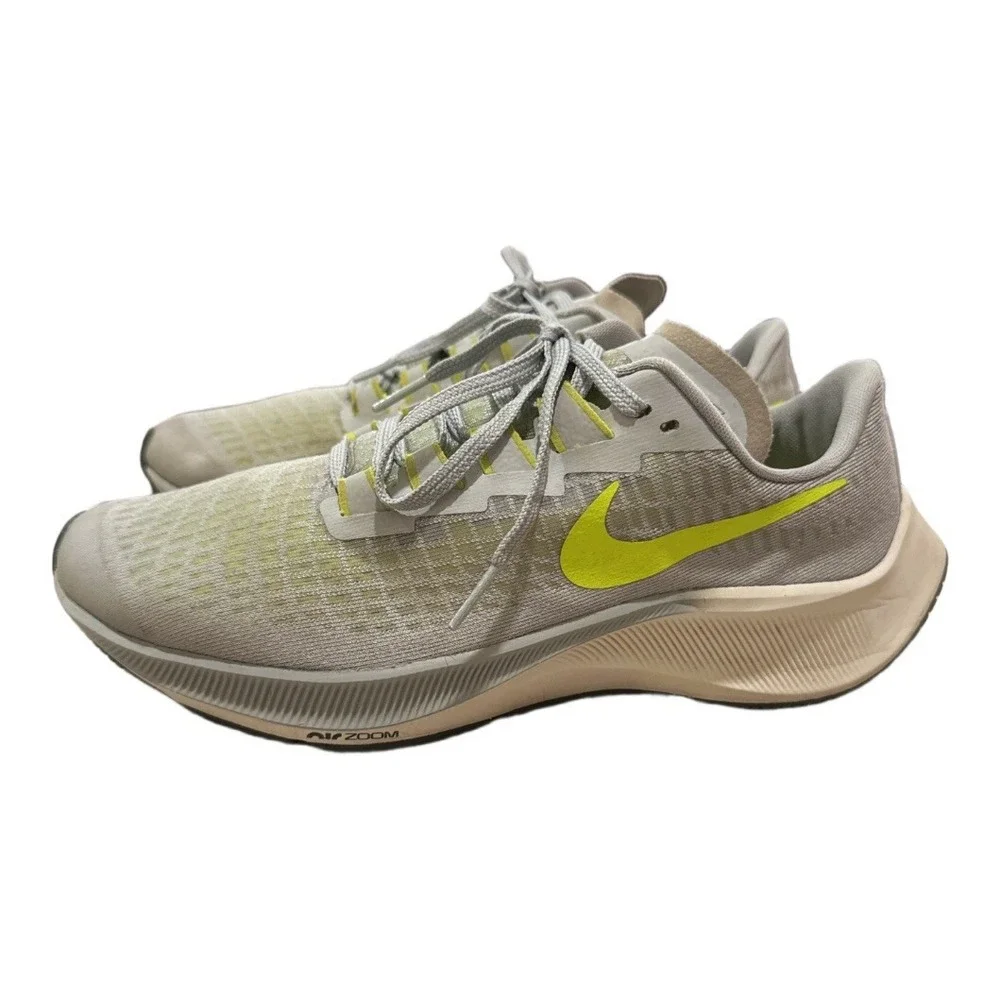 Nike Air Zoom‎ Pegasus 37 Grey Volt Youth Running Shoes CJ2099-003 Size 6Y